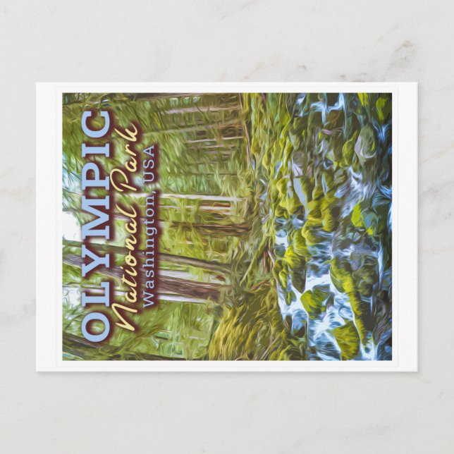 OLYMPIC NATIONAL PARK - WASHINGTON VEREINIGTE STAA POSTKARTE (Vorderseite)