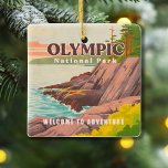 Olympic National Park Washington Vintag Souvenir Keramikornament<br><div class="desc">Olympic National Park Washington Vintag Souvenirs. Sind Sie stolz darauf,  den Olympischen Nationalpark Washington zu besuchen? Zeigen Sie Ihren Freunden,  wie sehr Sie den Mammoth Cave National Park Liebe und unterstützen Sie den Outdoor-Lifestyle mit diesem phantastischen,  auffälligen Design! Es gibt keinen besseren Weg auf Erden!</div>