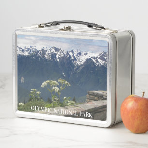 Olympic-Nationalpark-Gebirgslandschaft Metall Brotdose