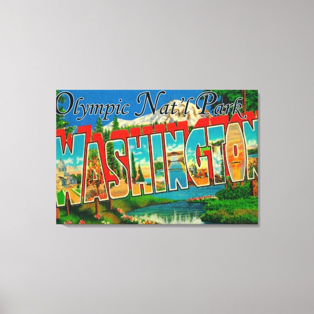 Olympic Nat'l Park, Washington Leinwanddruck (Vorderseite)