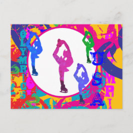 OLYMPIC SKATING  POSTKARTE