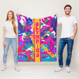 OLYMPIC SKIING FLEECEDECKE