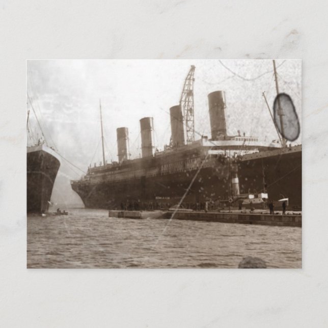 Olympisch und Titanic Postkarte (Vorderseite)