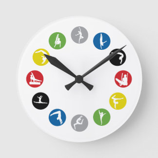 Olympische Gymnastik-Uhr Runde Wanduhr
