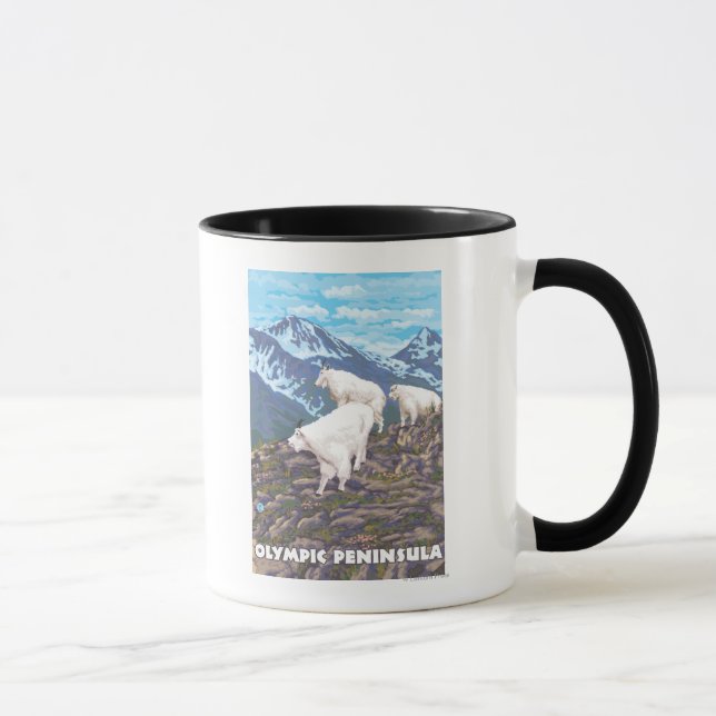 Olympische Halbinsel, WashingtonBergziegen Tasse (Rechts)