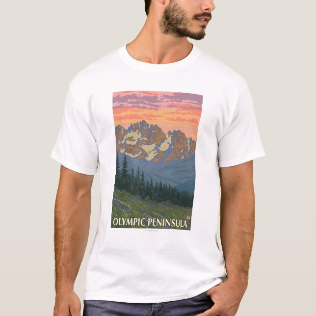 Olympische Halbinsel, WashingtonSpring Blumen T-Shirt (Vorderseite)