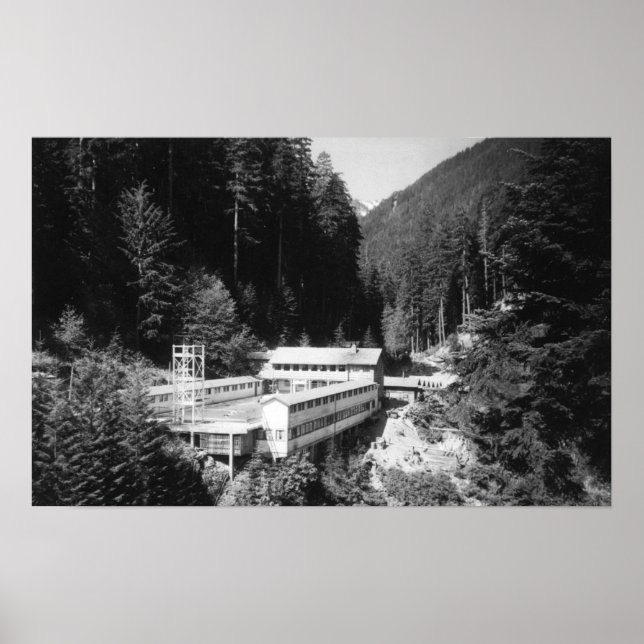 Olympische Hot Springs, WA Lodge View Foto #2 Poster (Vorne)