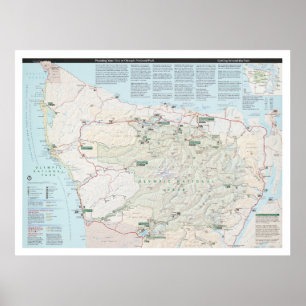 Olympische Nationalparkkarte (2010)  Poster