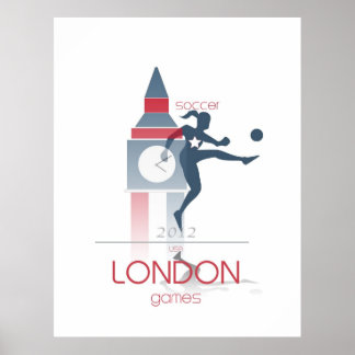 Olympische Spiele: Fußball Poster