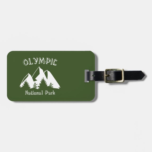 Olympischer Nationalpark Gepäckanhänger (Vorderseite horizontal)