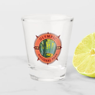 Olympischer Nationalpark Hoh Rainforest Retro Komp Schnapsglas