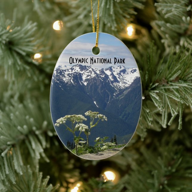 Olympischer Nationalpark Landschaft Urlaub Keramikornament (Baum)