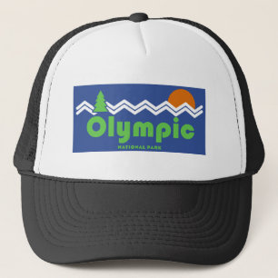 Olympischer Nationalpark Retro Truckerkappe