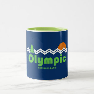 Olympischer Nationalpark Retro Zweifarbige Tasse