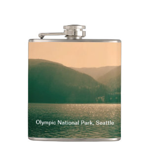 Olympischer Nationalpark, U.S.A. Schöne Landschaft Flachmann