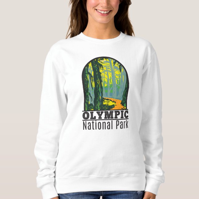 Olympischer Nationalpark Washington Hoh Rainforest Sweatshirt (Vorderseite)