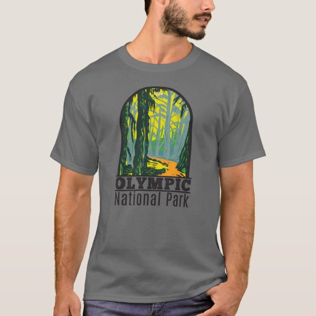 Olympischer Nationalpark Washington Hoh Rainforest T-Shirt (Vorderseite)