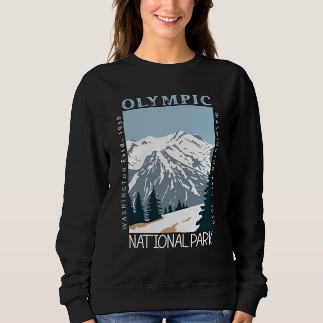 Olympischer Nationalpark Washington in Bedrängnis Sweatshirt (Vorderseite)