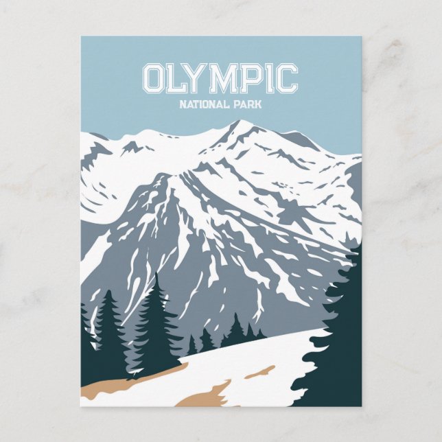 Olympischer Nationalpark Washington Postcard Postkarte (Vorderseite)