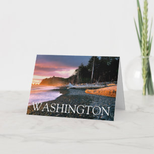 Olympischer Nationalpark Washington Staat Birthd Karte