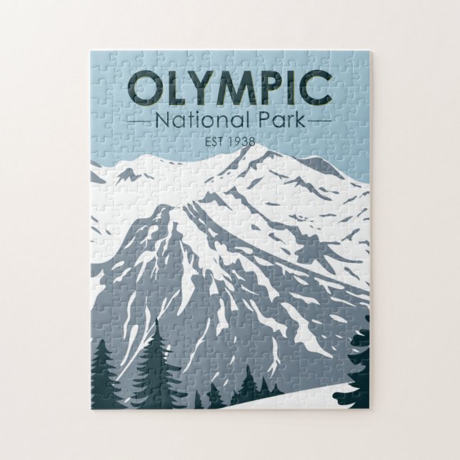 Olympischer Nationalpark Washington Vintag (Vertikal)