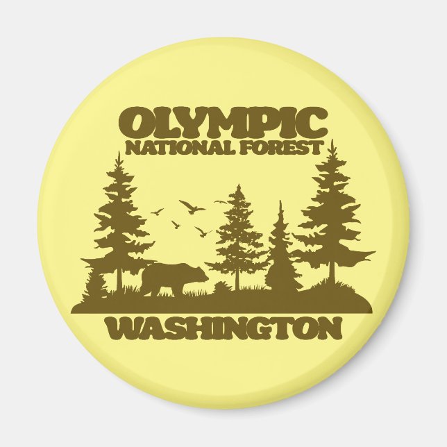 Olympischer Nationalwald Magnet (Vorne)