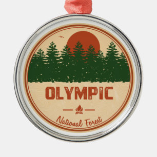 Olympischer Nationalwald Ornament Aus Metall