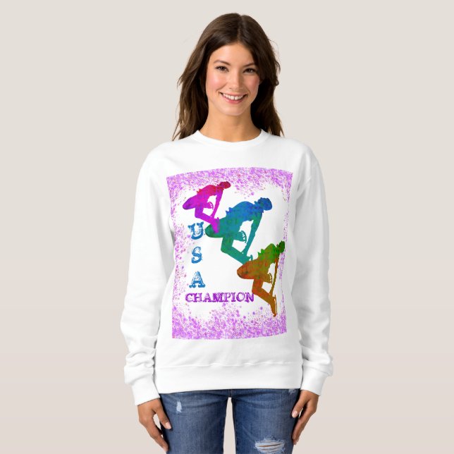 OLYMPISCHES EISLAUFEN  SWEATSHIRT (Vorne ganz)