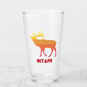 Olympisches Elch Glas