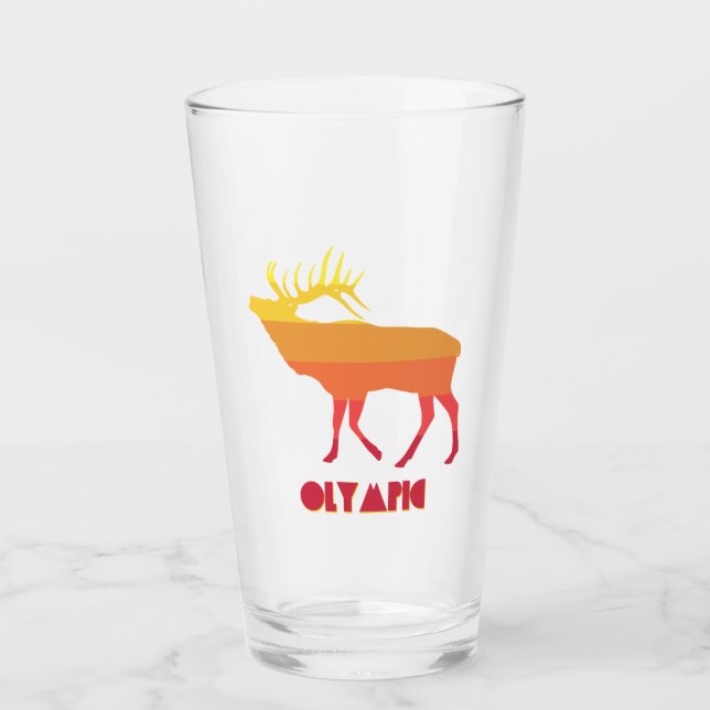Olympisches Elch Glas (Vorderseite)
