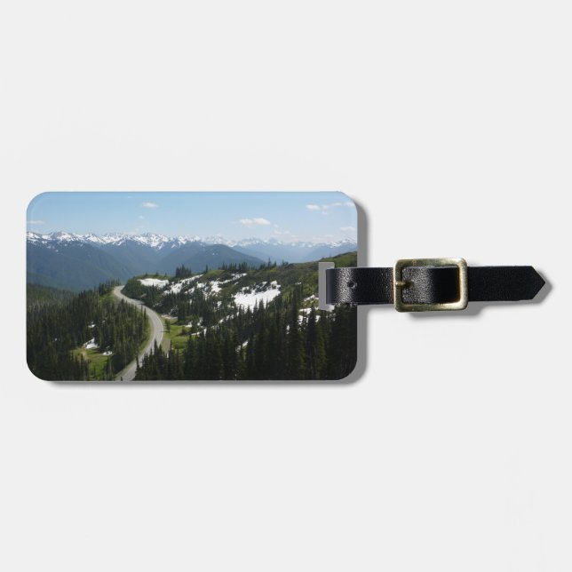 Olympisches N.P. (Hurrikan Ridge) Gepäckanhänger (Vorderseite horizontal)