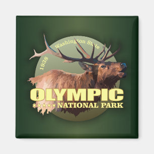 Olympisches Nationalpark (Elch) GEWICHT Magnet