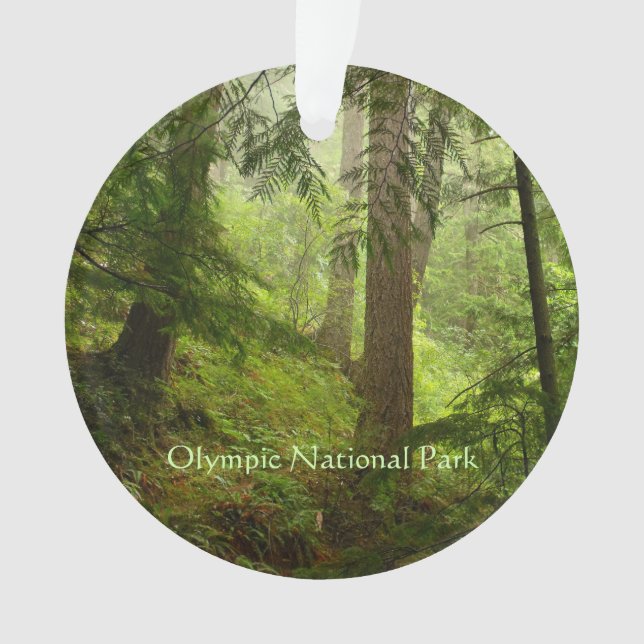 Olympisches Rainforest Foto Ornament (Vorderseite)