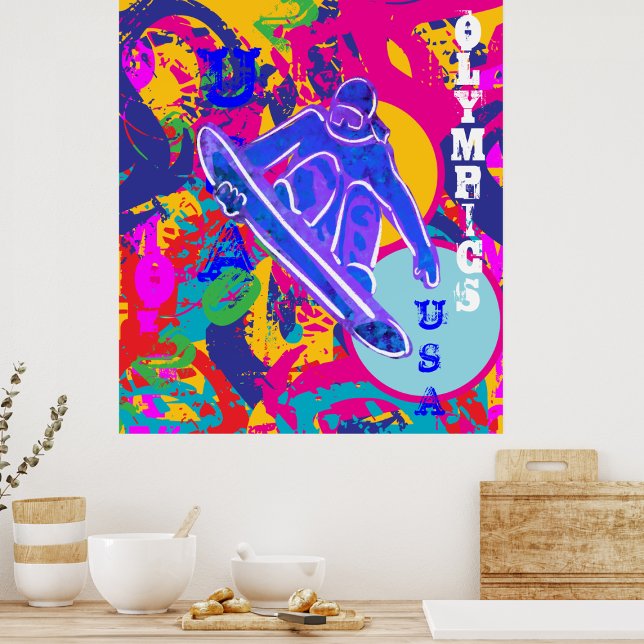 OLYMPISCHES SNOWBOARDEN  POSTER (Von Creator hochgeladen)