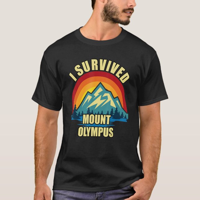 Olympus-Berg Wandern Klettern T-Shirt (Vorderseite)