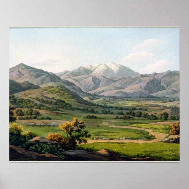 Olympus-Berg, wie zwischen Larissa und Baba gesehe Poster (Vorne)