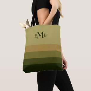 Ölzweig-Palette Stripes Monogramm Tasche