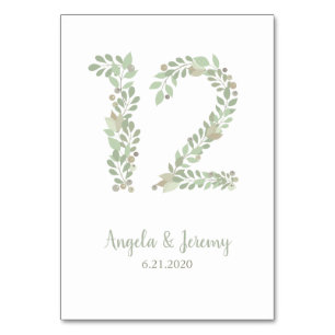 Ölzweige Nr. 12 Tischnummer