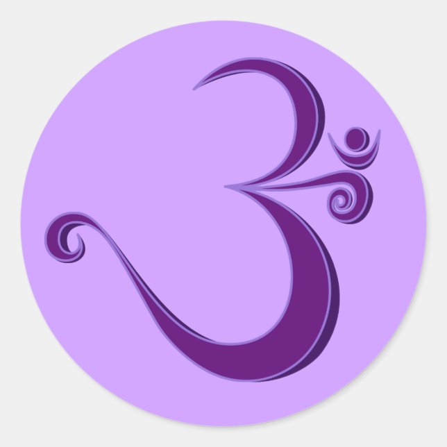 Om - alicious Aufkleber (Vorderseite)