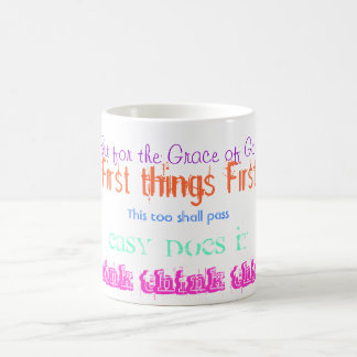 OM Alkoholiker-Slogan-Tasse Kaffeetasse