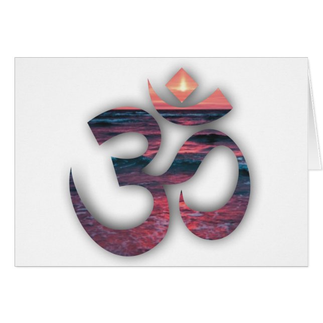 OM am Ozean Yoga (Vorderseite (Horizontal))