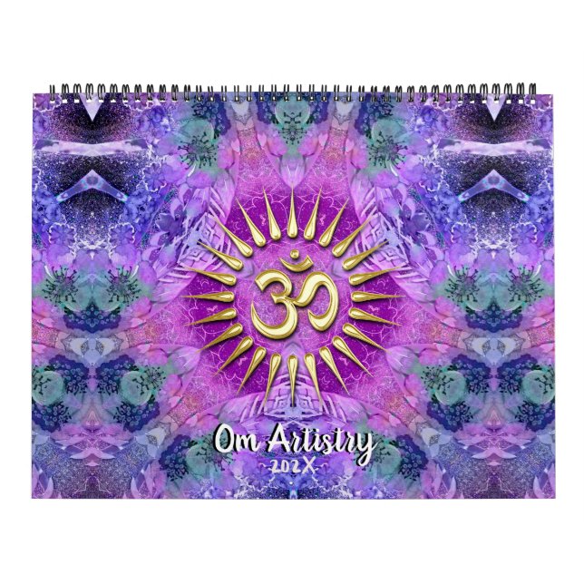 OM Artistry Yoga NewAge Meditational Mandala Kalender (Titelbild)