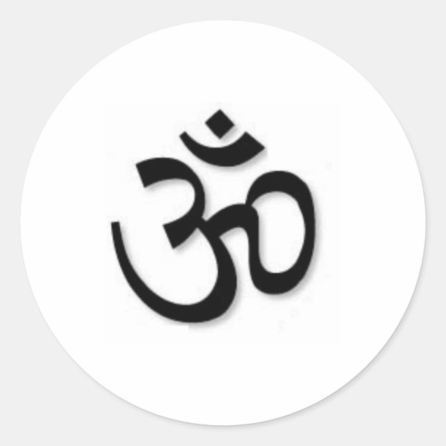 OM-Aufkleber Runder Aufkleber (Vorderseite)