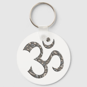 OM / AUM - SILBER SCHLÜSSELANHÄNGER
