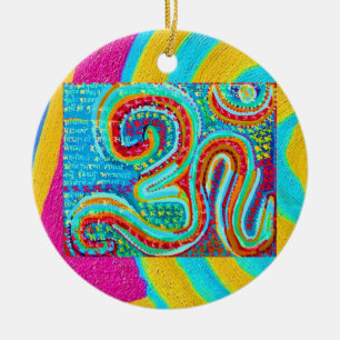 OM-Beschwörungsformel - OM 108mal geschrieben Keramik Ornament