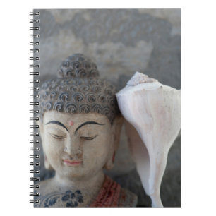 OM Buddha Seashell Notizblock