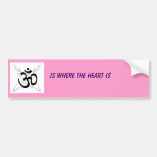 OM-Buddhist, IST, WO DAS HERZ IST Autoaufkleber