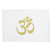 Om Buddhist Symbol Golden Paste Kissen Case 2