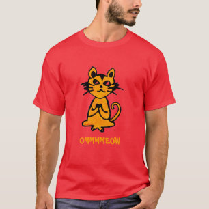 Om Cat - Funny Yoga T Shirt (Männer)