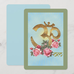 OM de l'Inde - Carte de voeux